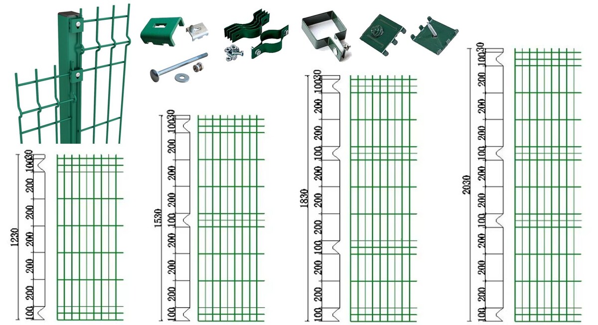 Что нужно купить для установки 3д забора