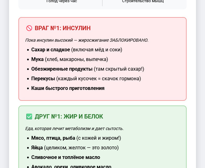 Гормональная шпаргалка