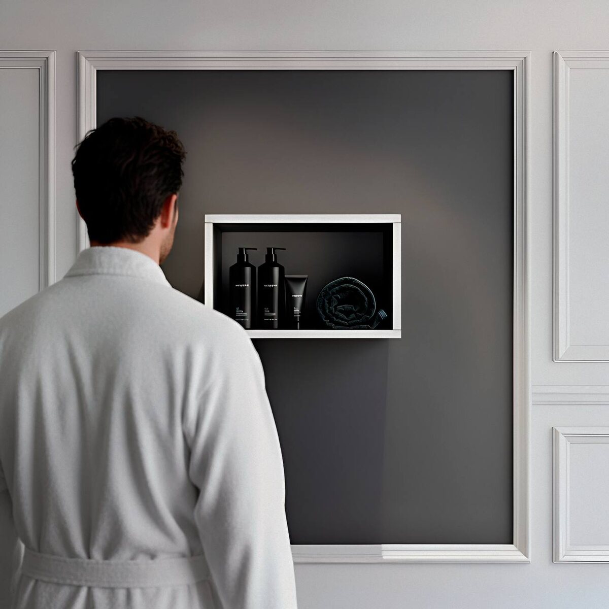 Полка модульная открытая 40 AM.PM Func M8FOH0401WG навесная белый глянец