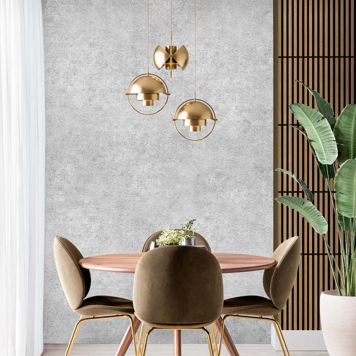 Пример гармоничного сочетания флизелиновых обоев и акустических панелей VEROL с покрытием из дубового шпона. Артикул на WB: 400021579.