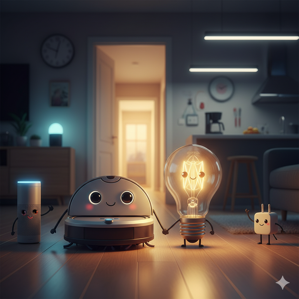 Ваш дом сошел с ума? Или как я подружил пылесос с лампочкой и перестал бояться возвращаться с работы.