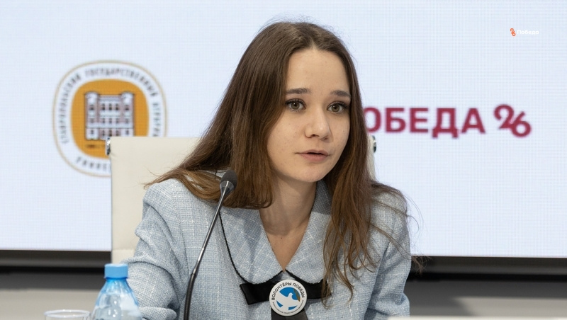    Региональный координатор Всероссийского движения «Волонтёры Победы» в Ставропольском крае Дарья Ушакова Фото: Валерия Алтухова / / ИА «Победа26»