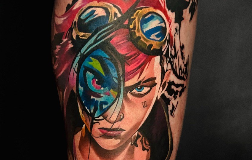 Красочная работа нашего мастера Татьяны по мотивам мультсериала Arcane из вселенной League of Legends