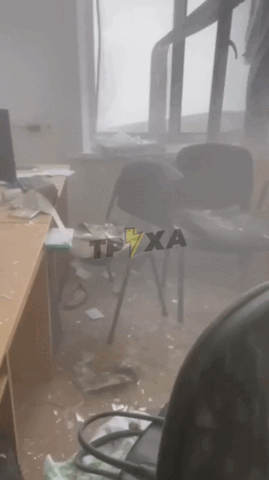    Кадры из поражённого украинского колл-центра. Видео очевидцев