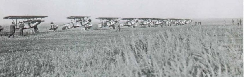 Истребители Fokker D.XIII в Липецке. Источник - wwii.space