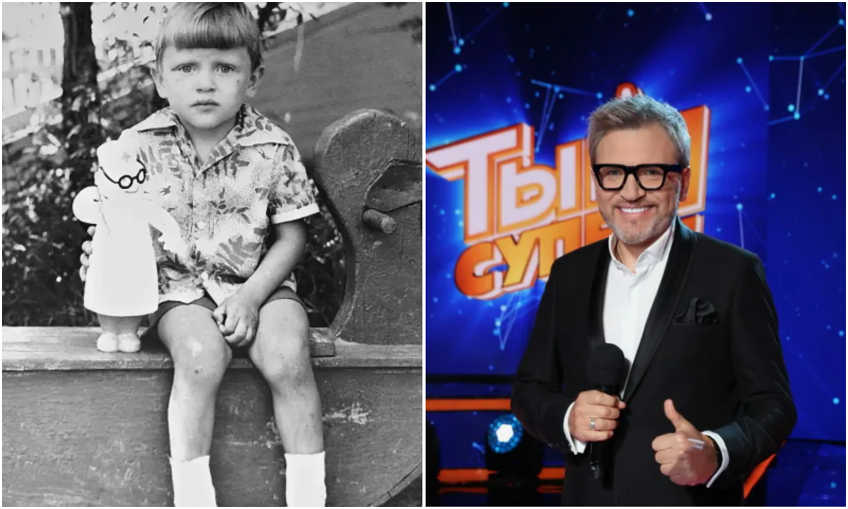 Вадим Такменёв. в детстве и сейчас. Фото: соцсети
