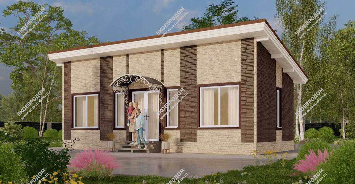 Проект "Марадо" - практичный дачный дом