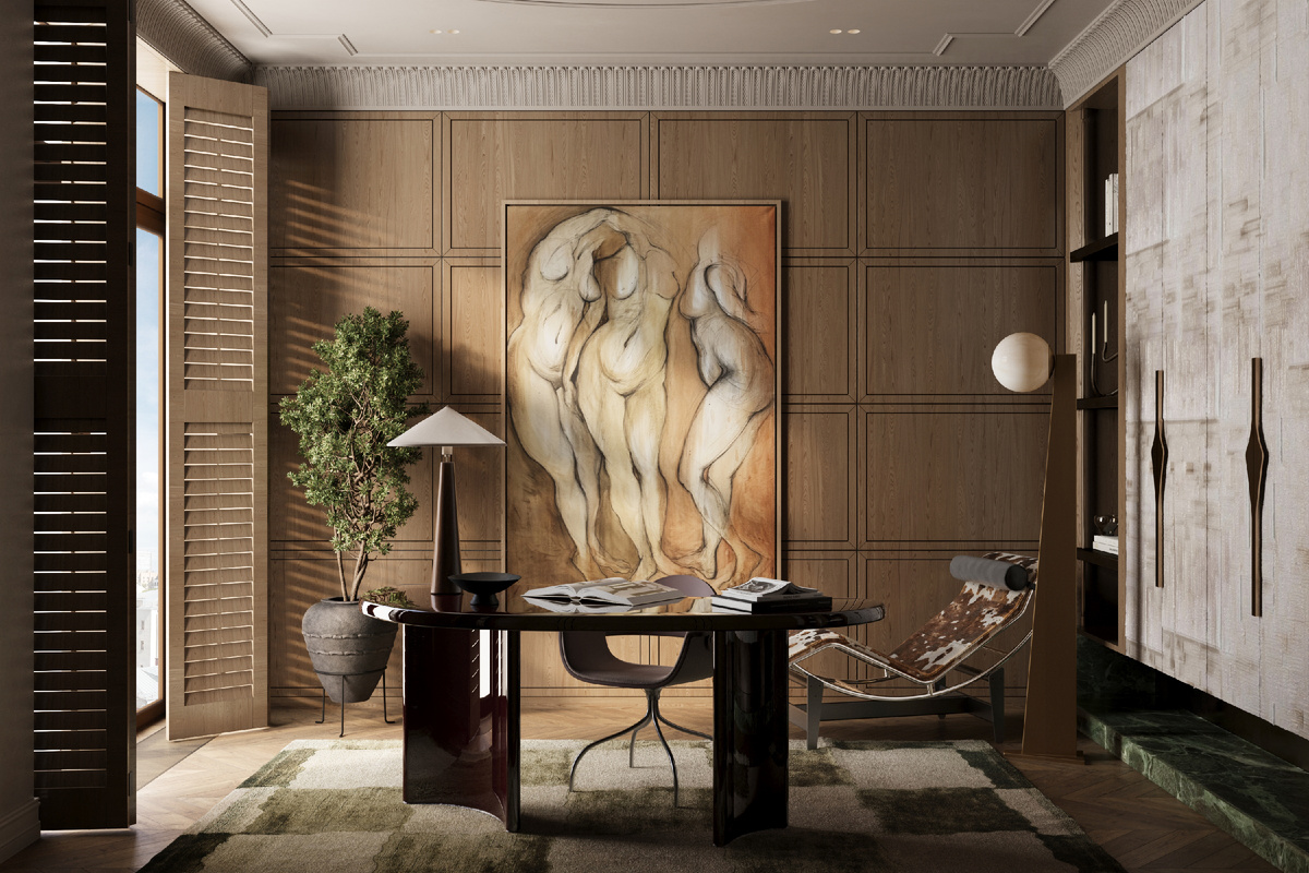 ЖК Лаврушенский, проект студии Точка дизайна.