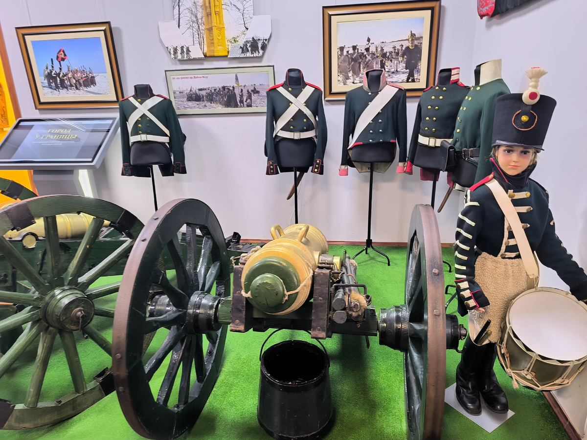 Часть экспозиции Музея истории края города Багратионовска, посвящённой битве при Прейсиш-Эйлау.