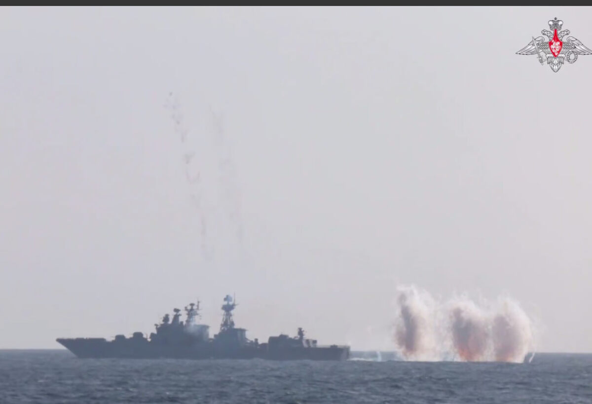    скриншот видео с телеграм-канала Министерства обороны России