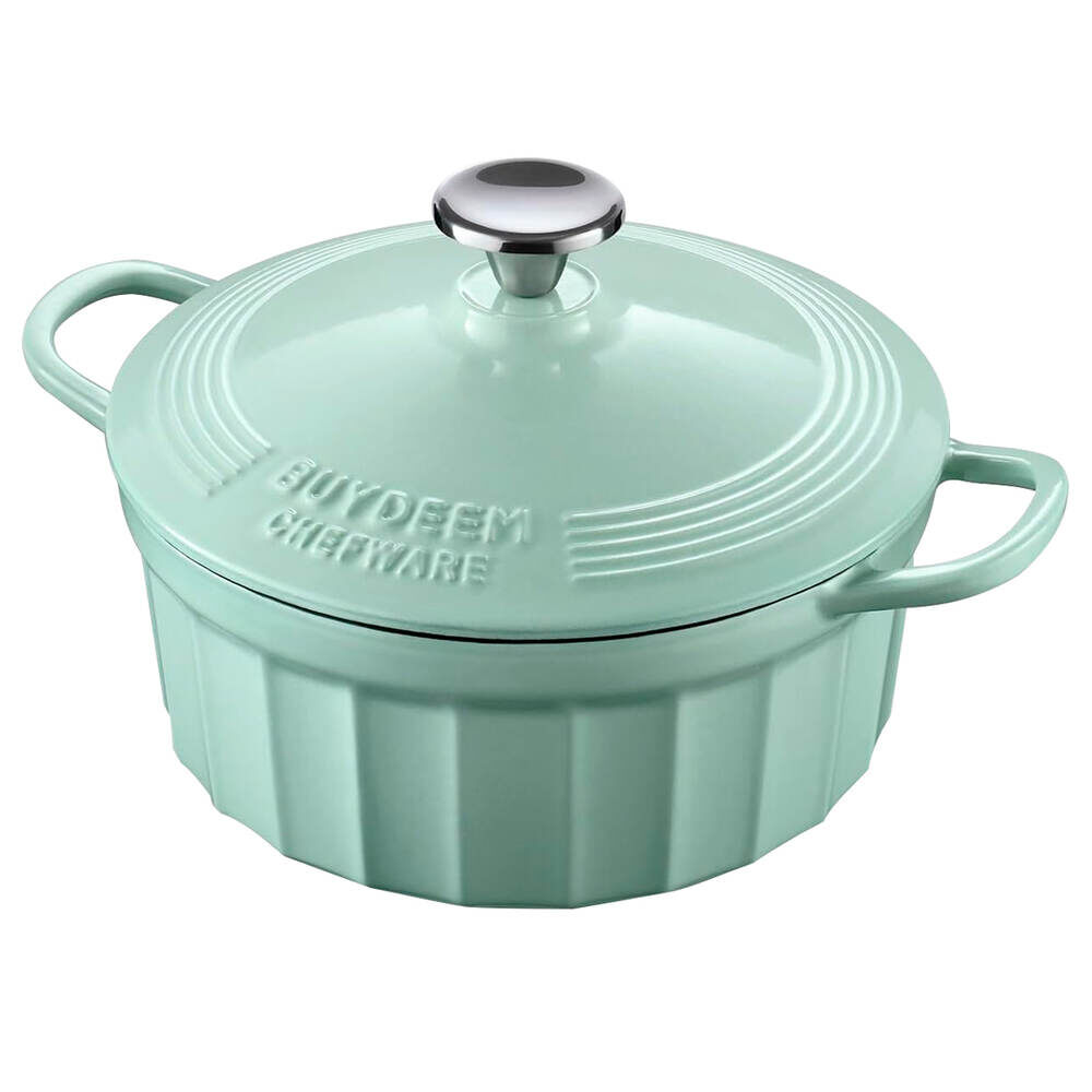 Buydeem кастрюля чугунная с крышкой, 2,9 л