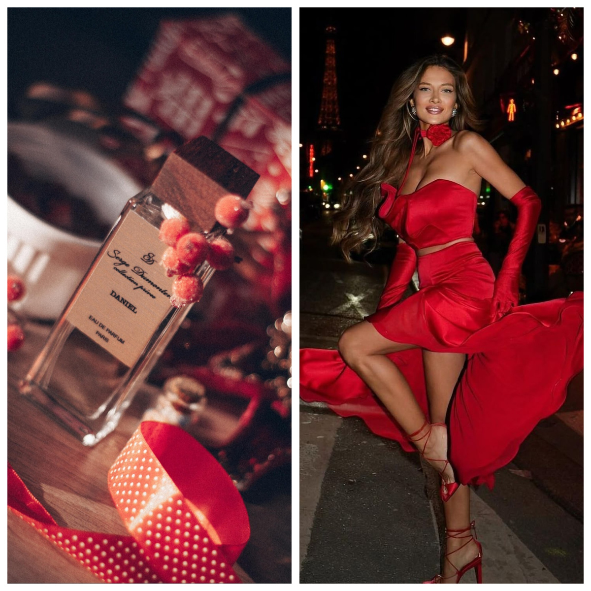 Ноты: красная смородина, клубника, малина, бобы тонка, белая амбра, орхидея