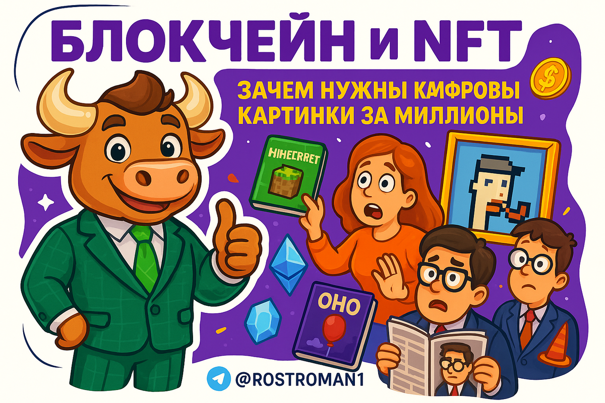    Блокчейн и NFT: 7 ловушек, из-за которых цифровые картинки сгорают в цене РоСТ | Роман о Системном Трейдинге