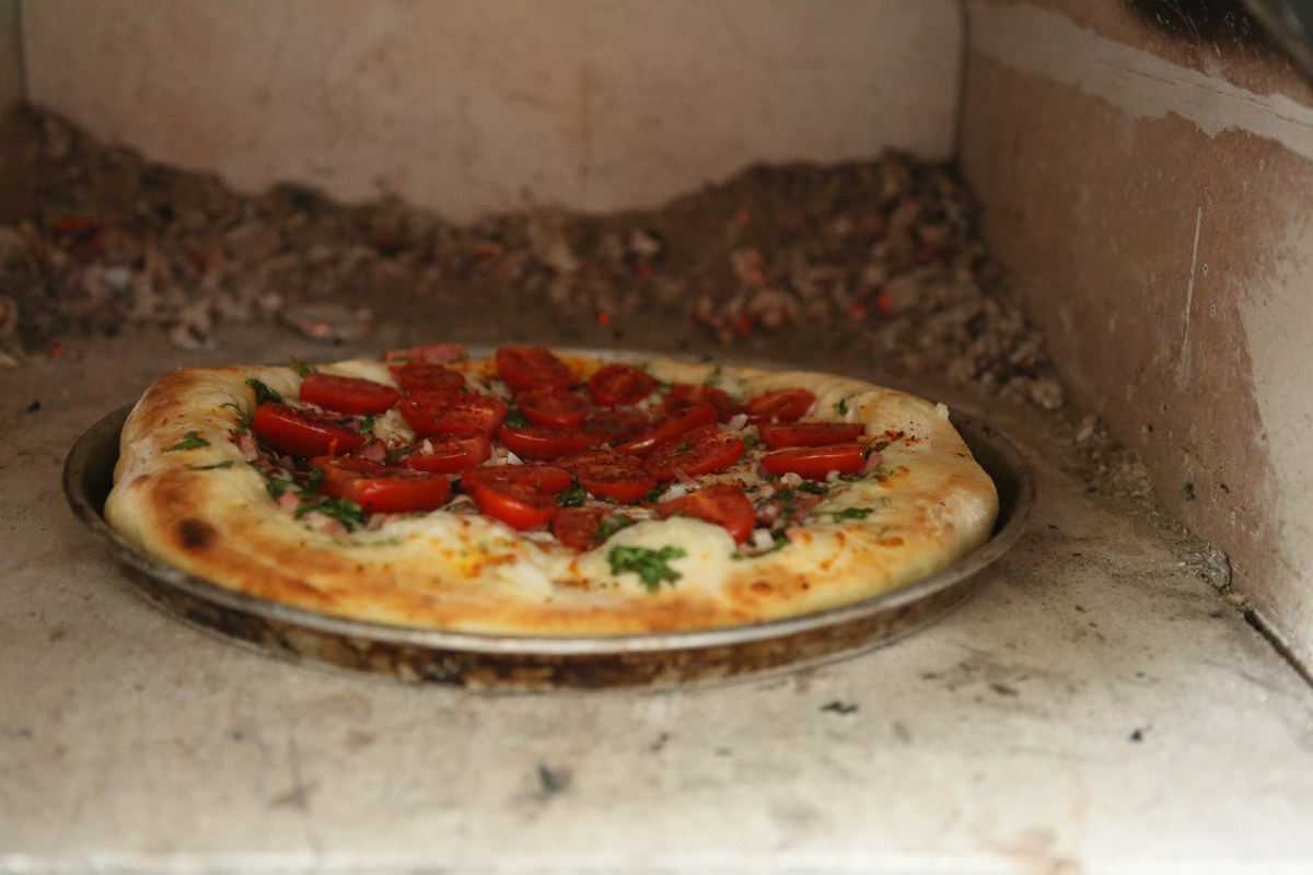 советская пица в русской печи Жарушка