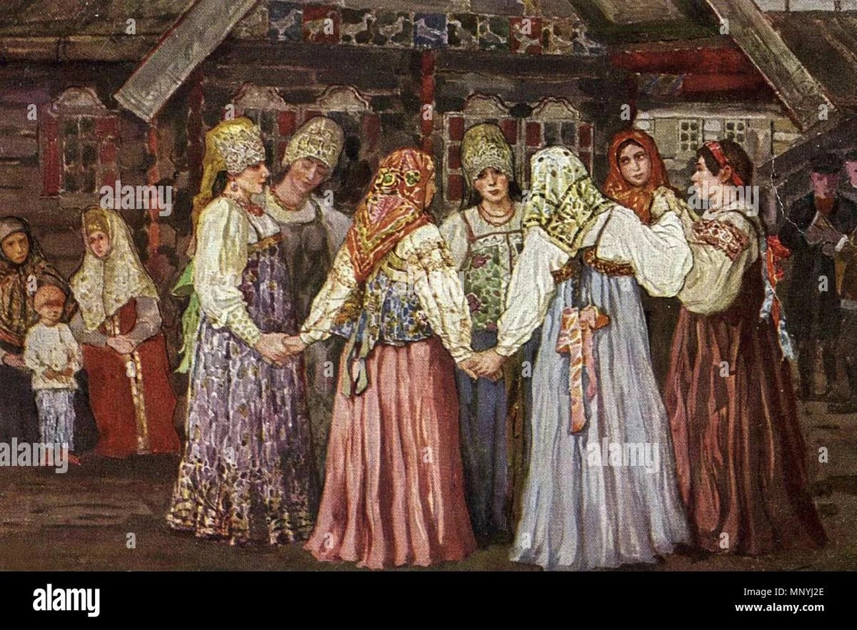 Девичник. Художник Плотников В.А.