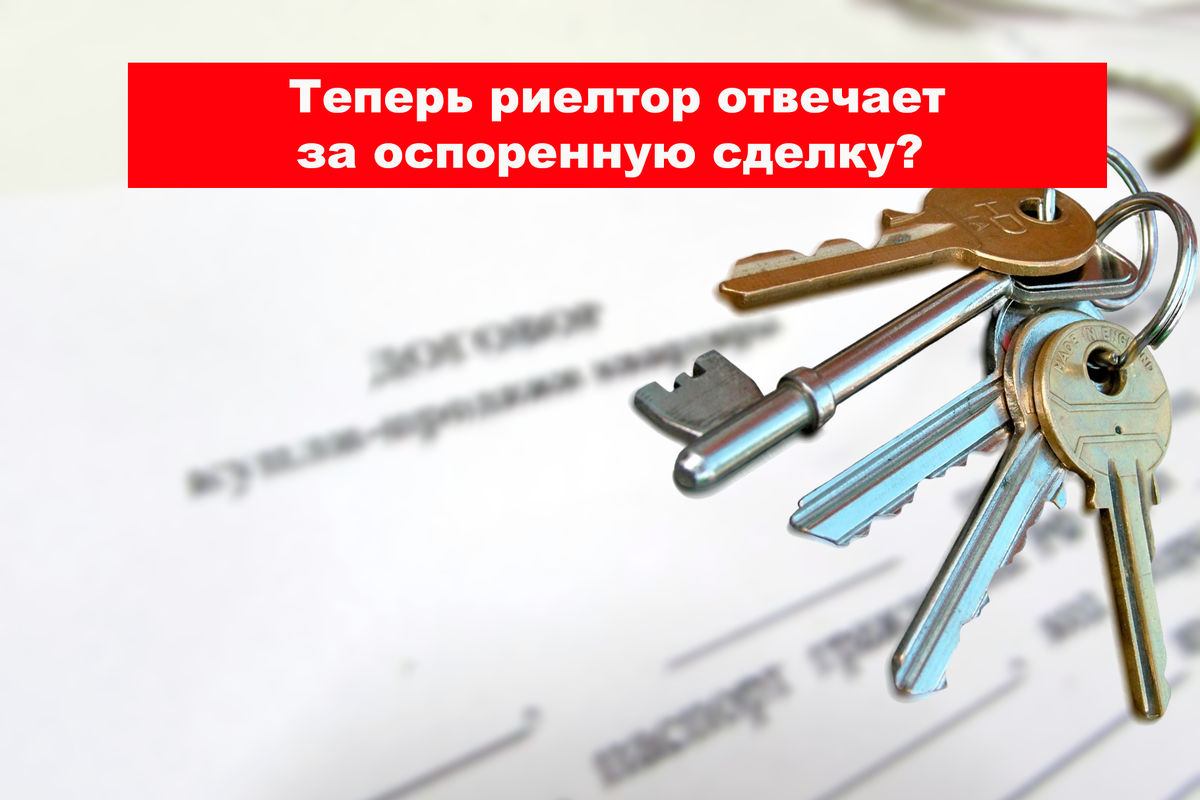 Риелторов предлагают сделать ответственными за оспоренные сделки с жильем