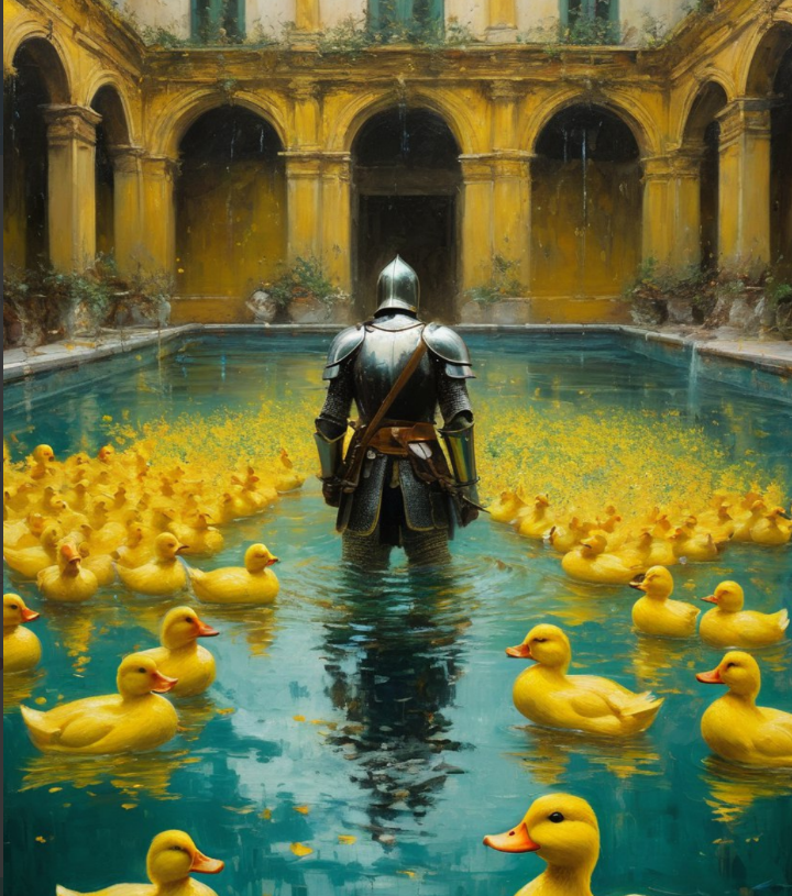 Рыцарь с уточками