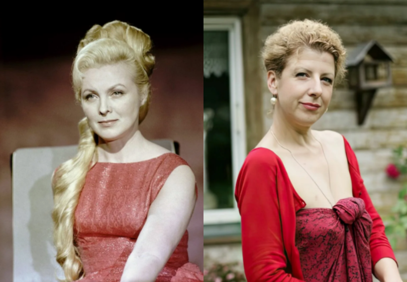 на фото слева Вия Артмане, справа Кристиана Димитере