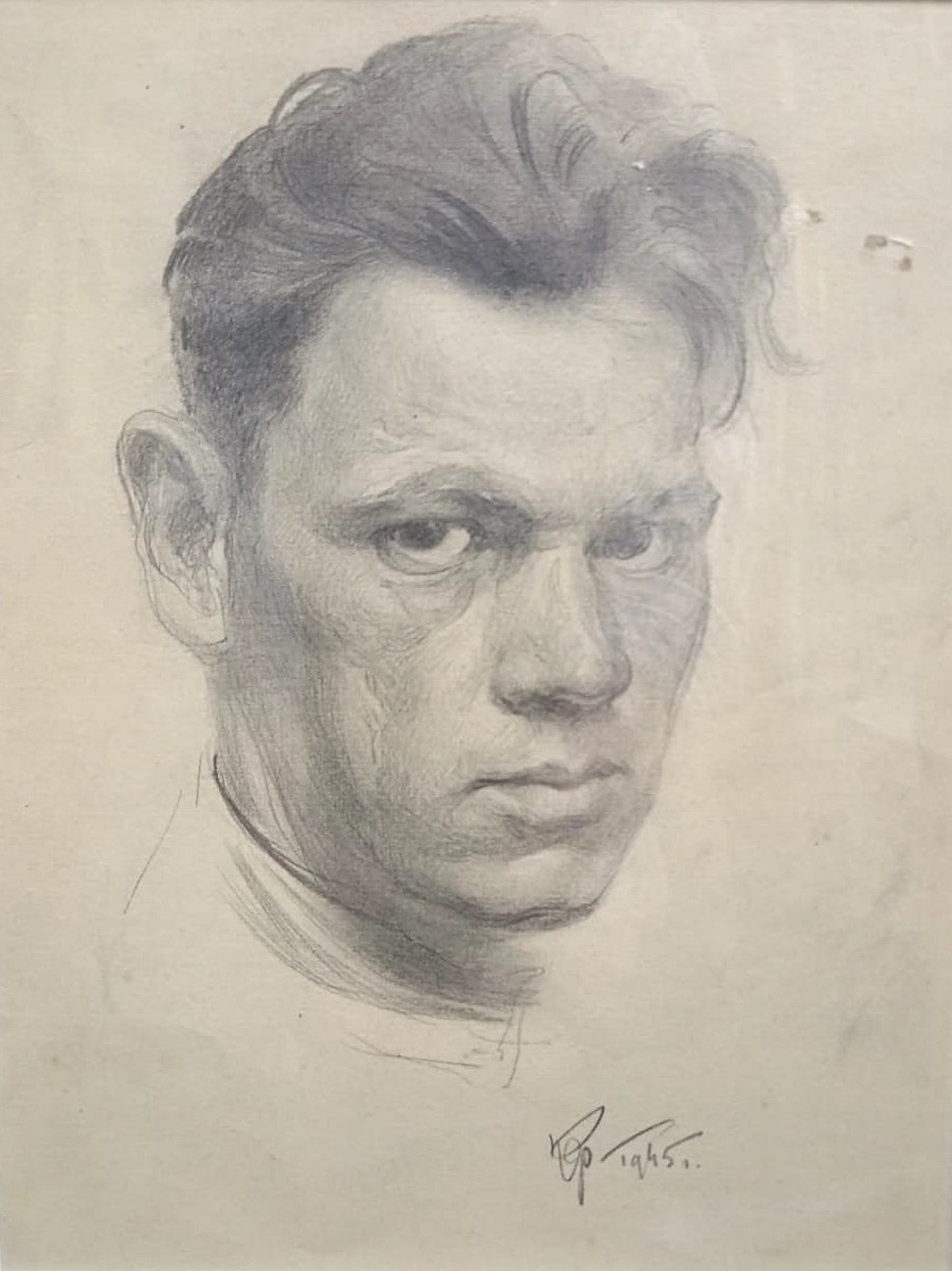 Константин Фролов. Автопортрет. 1945