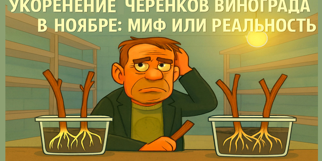 🌱 Эксперимент длиной в 6 месяцев. Я укоренил черенки винограда осенью, хранил в погребе… и вот что случилось с ними весной!