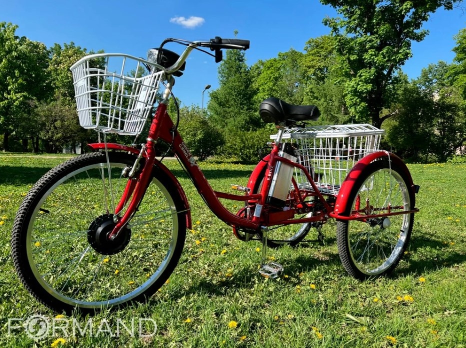 Трехколесный электровелосипед для взрослых GreenCamel Трайк-24 V3