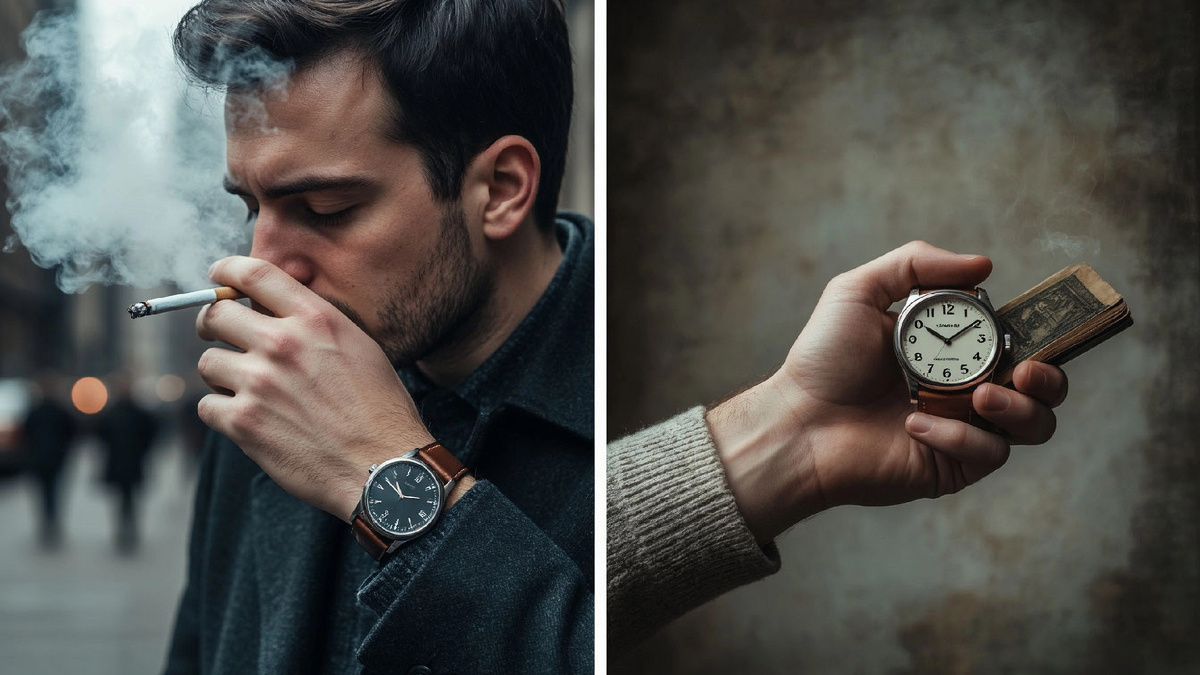«Между одной сигаретой и другой проходит 28 минут вашей жизни. Что помещается в эти минуты? Объятие, важный разговор, момент тишины. Или только дым?»