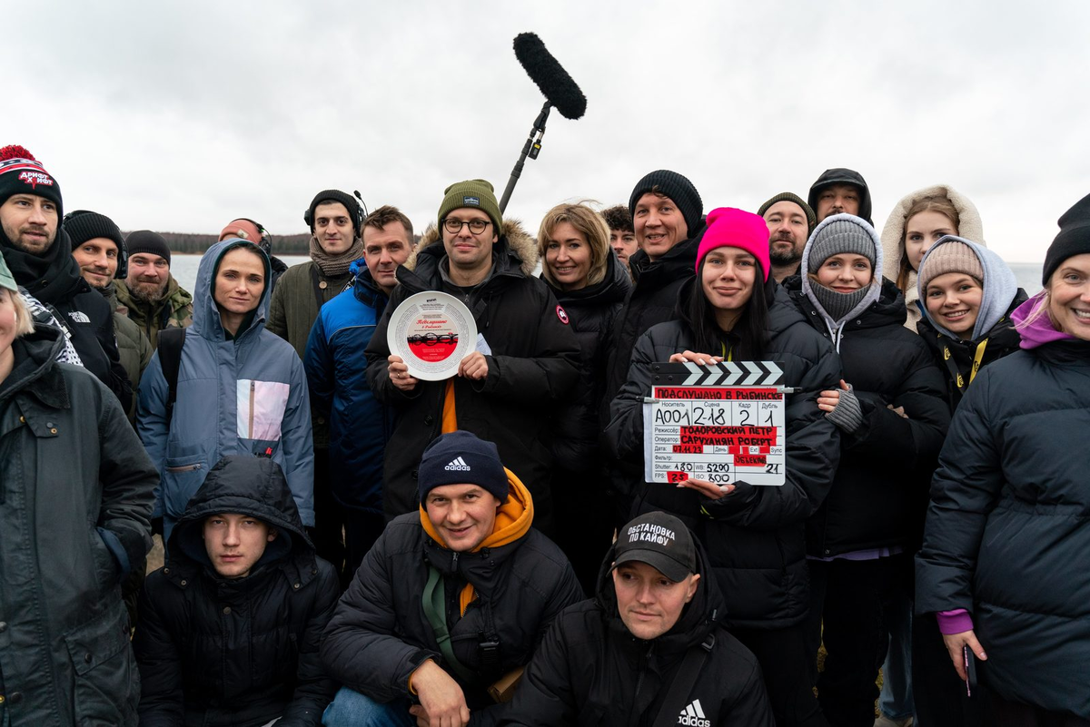 Кадр со съемочной площадки сериала "Подслушано в Рыбинске" (2024)