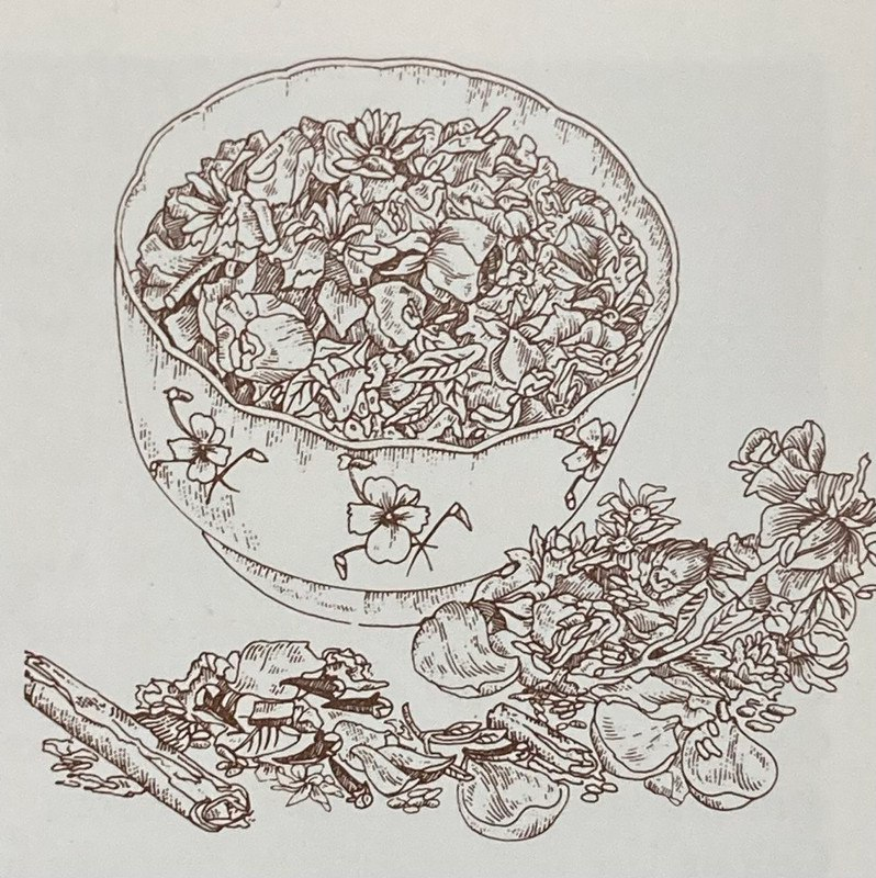 Розы являются популярной основой для приготовления смеси для посыпки, поскольку при сушке они сохраняют свой неповторимый аромат, а также хорошо сочетаются с другими травами и специями.