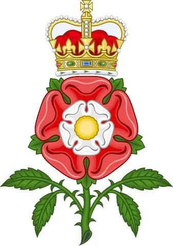 Роза Тюдоров «со стеблем и венцом» — личная геральдическая эмблема монархов Великобритании