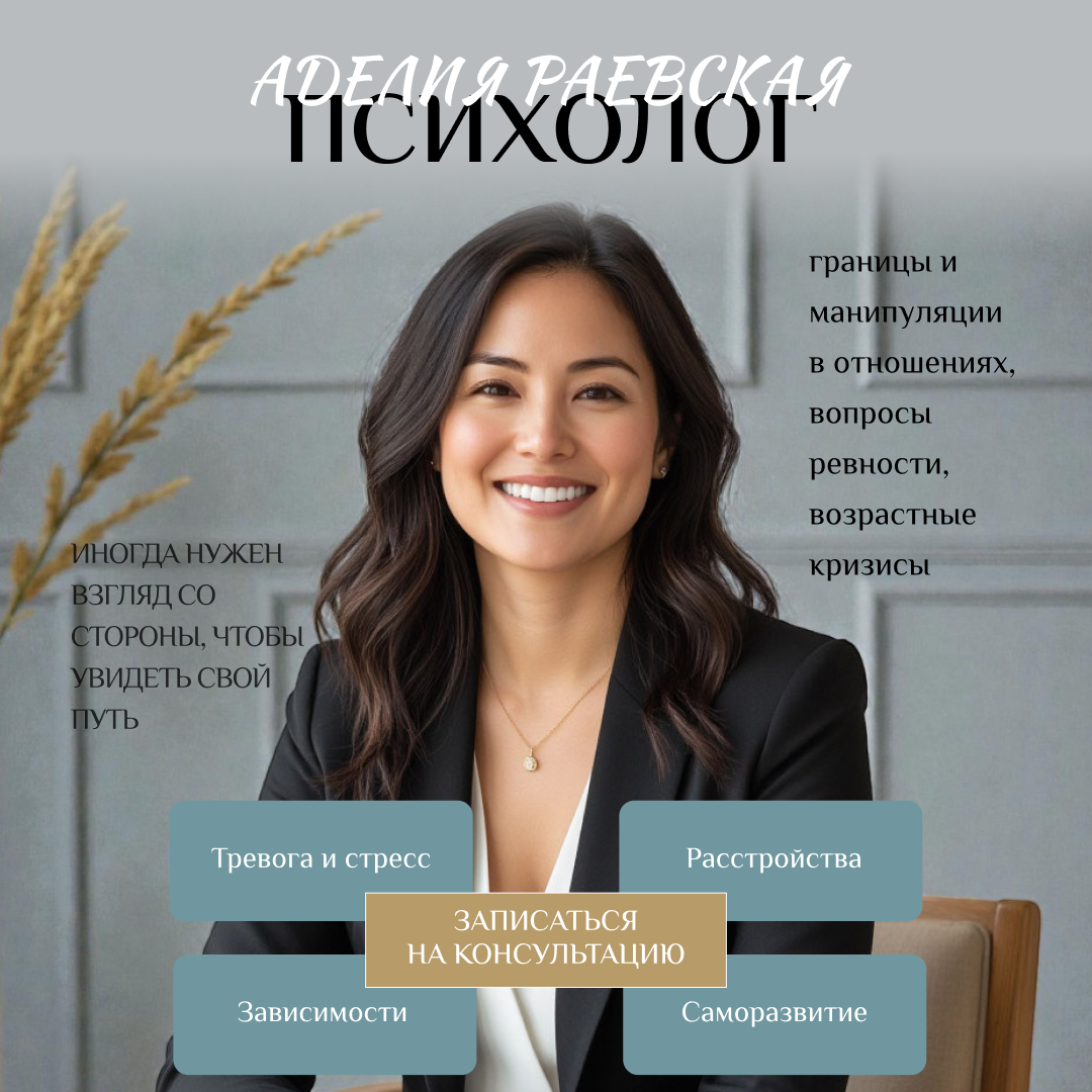 Рекламный пост для психолога от мастерской "Дизйн-Кит"