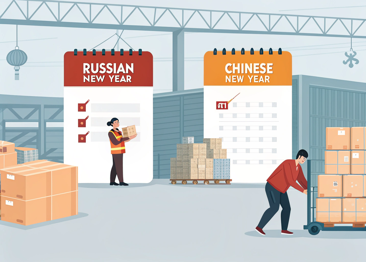 Два календаря — одна логистика: как пережить российский и китайский Новый год и не утонуть в грузах