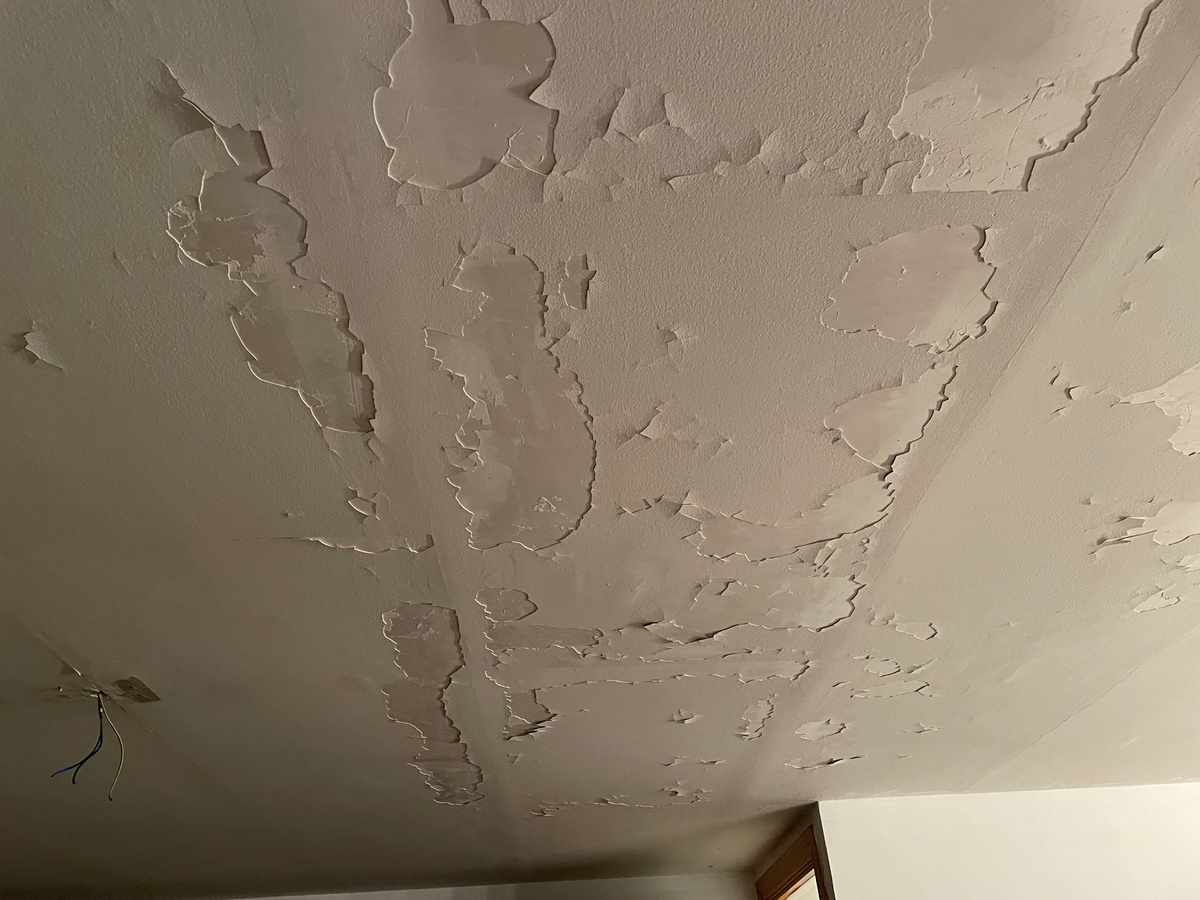 А вот так выглядит потолок