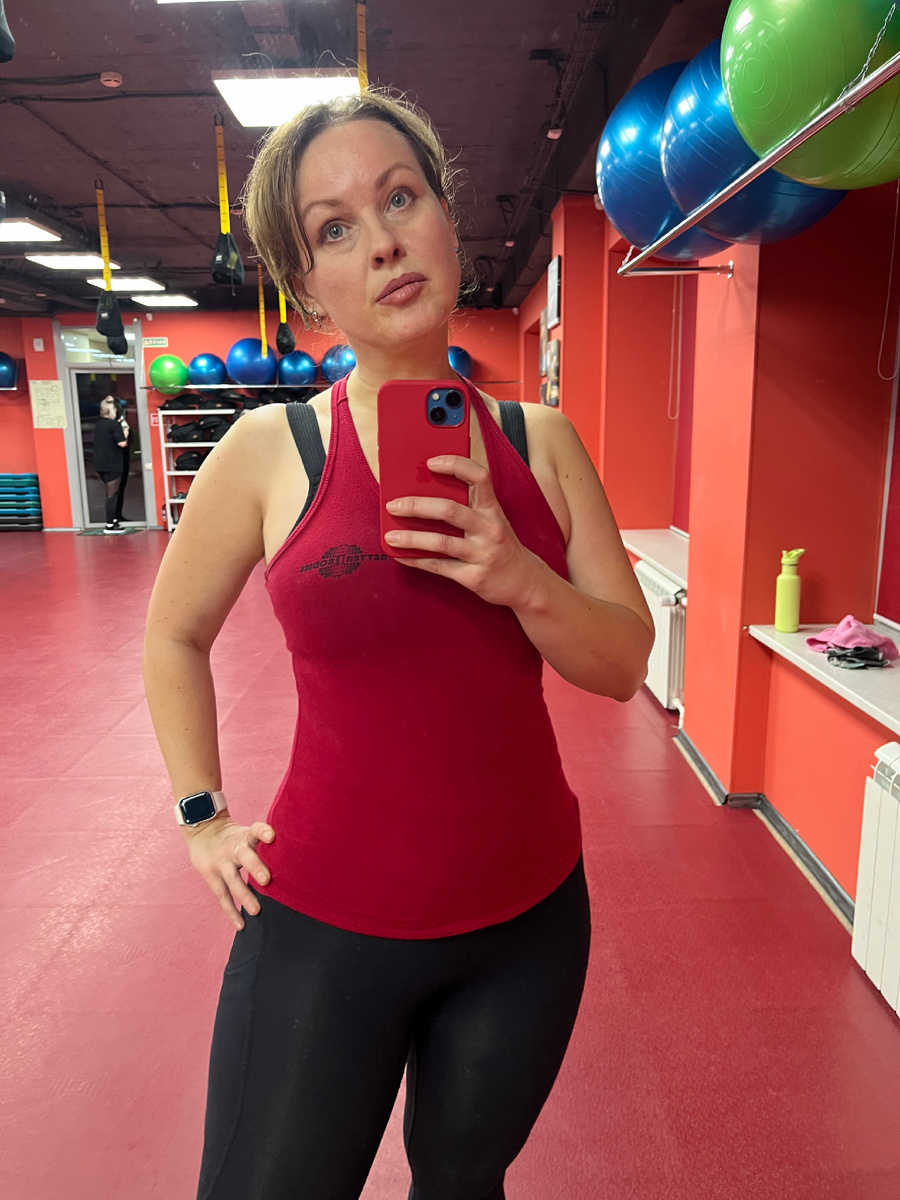 Сегодня в зале. Немного притомилась😓Фото автора 