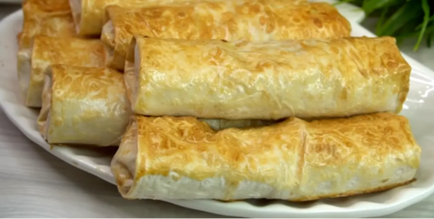 Не выпечка, а находка👍Хоть жарь на сковороде, хоть выпекай в духовке: Готовим трубочки без замеса теста...