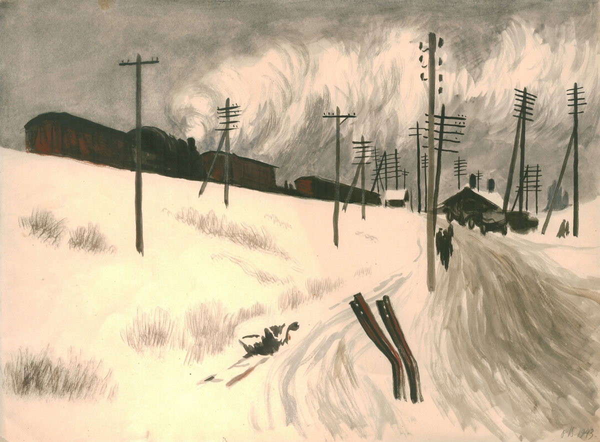 О.Г.Верейский. Смоленский узел. 1943. Смоленский государственный музей-заповедник.