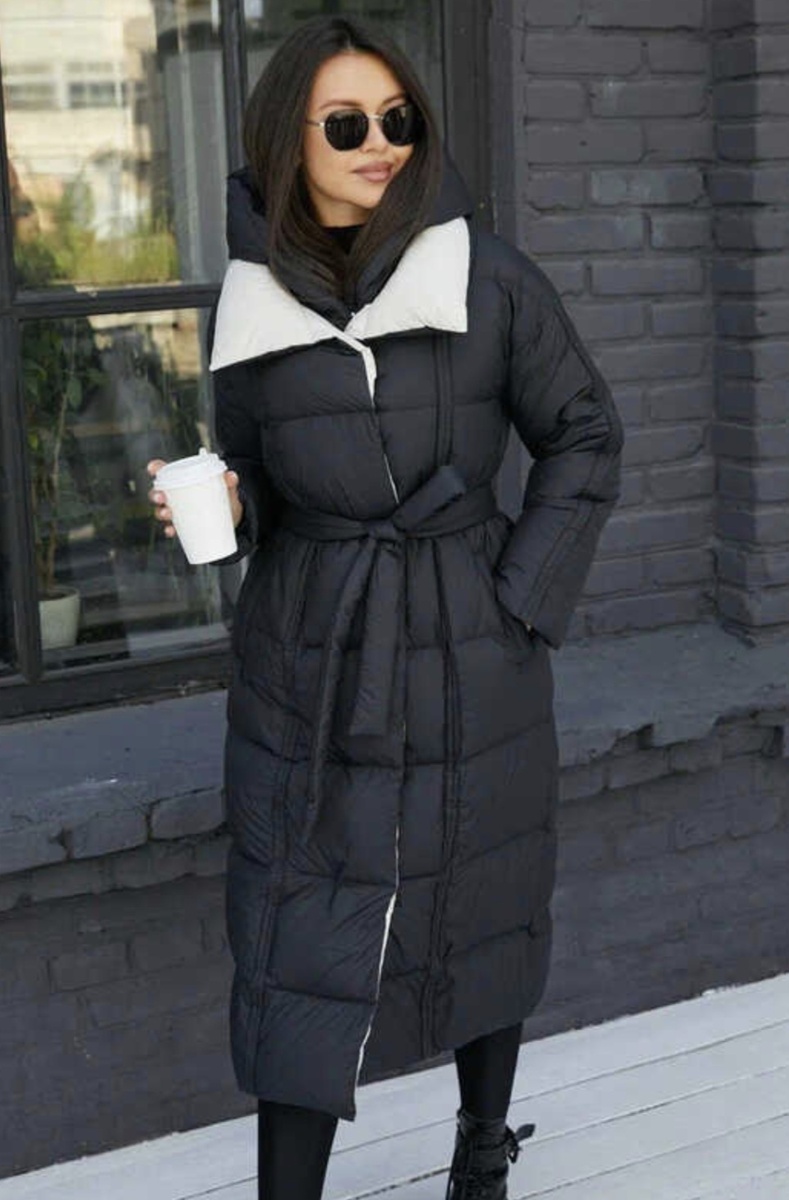 пуховик Vivilona 2025-2026 черного цвета