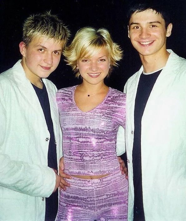 Лазарев и Топалов с Юлией Малиновской.