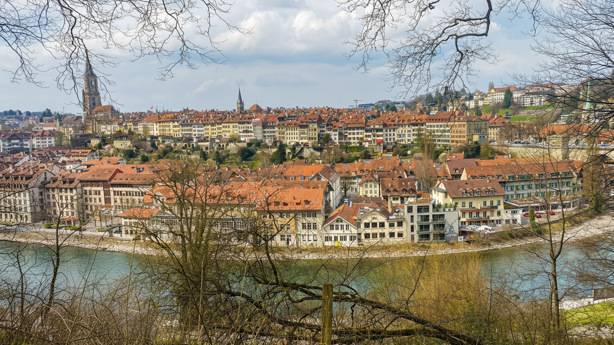 Вид на швейцарский Берн