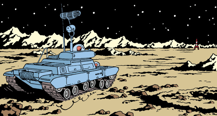 Такой танк мог бы ездить по лунной поверхности