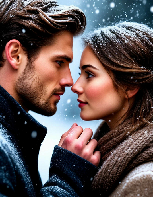 Очень гордая сама пришла ко мне,
Равнодушие обидное стерпя.
На твоих ресницах тает первый снег…
Что б я делал, если б не было тебя?!
(Роберт Рождественский, «Снег»)
