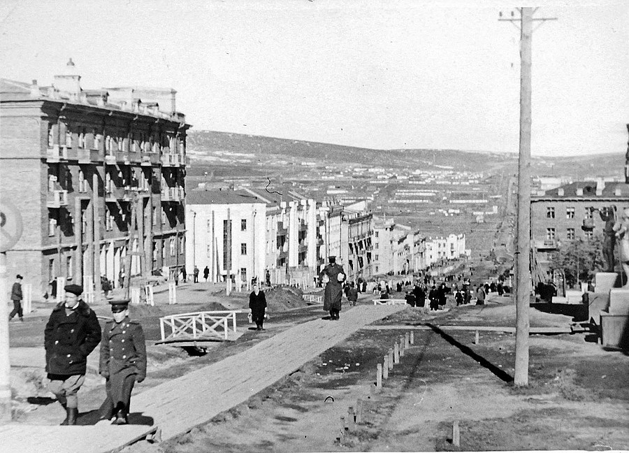 Центр Магадана в середине ХХ века / Фото: архив «МП»