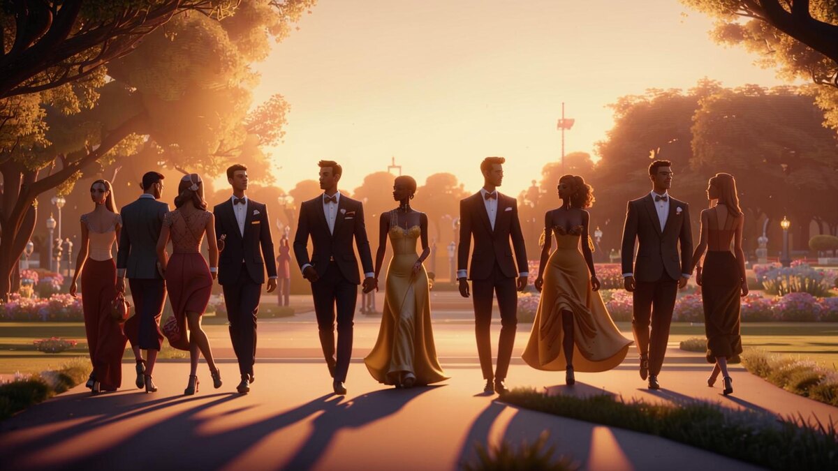 нарядность ИИ понимает только так. Ну, и ладно 