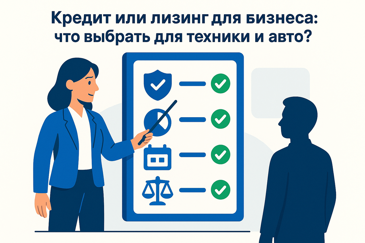   Кредит или лизинг для бизнеса: что выбрать для техники и авто? Юлия Сергеевна Рослякова
