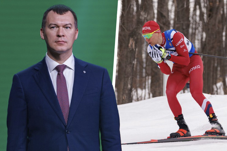    Михаил Дегтряев и Александр Большунов (справа) / фото: Сергей Елагин, «БИЗНЕС Online»