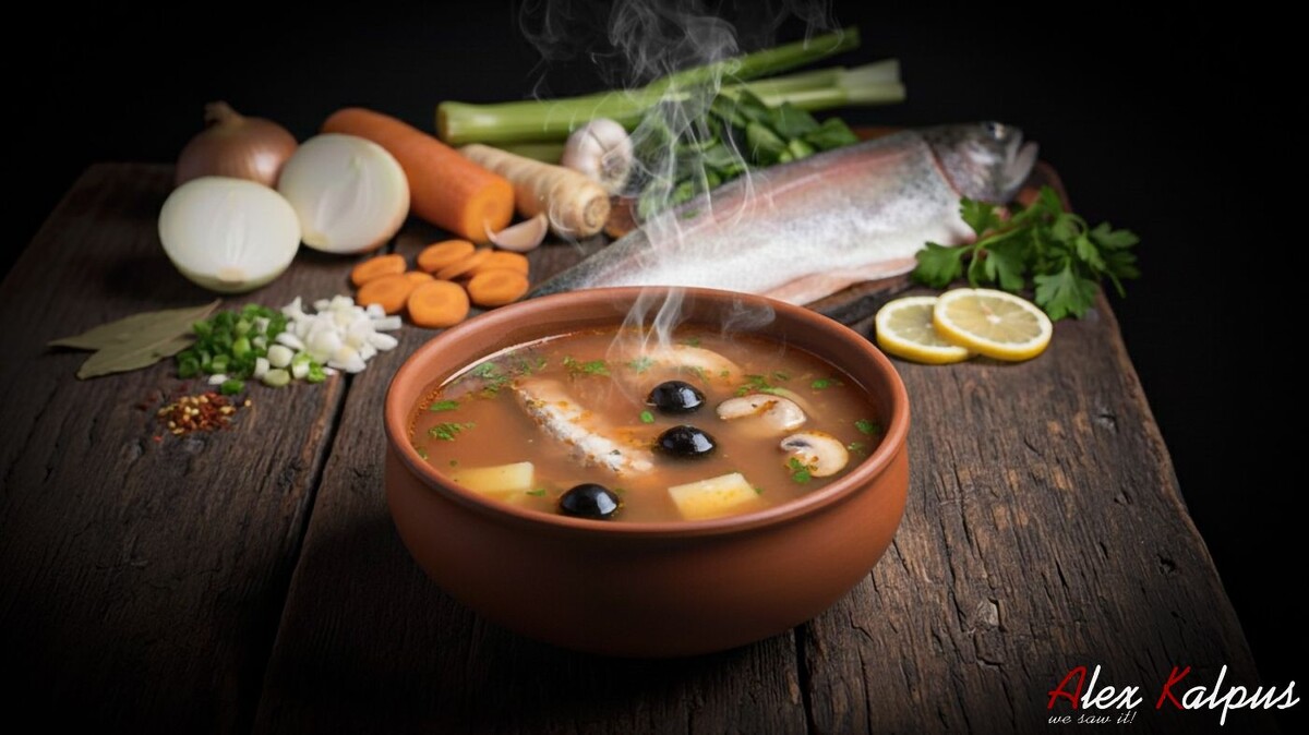 Грузинский рыбный суп: светлый бульон, кусочки рыбы и особая грусть осеннего дня