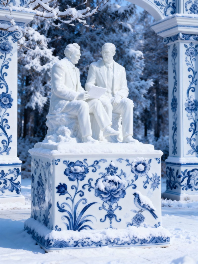    Костомукша покрылась гжелью