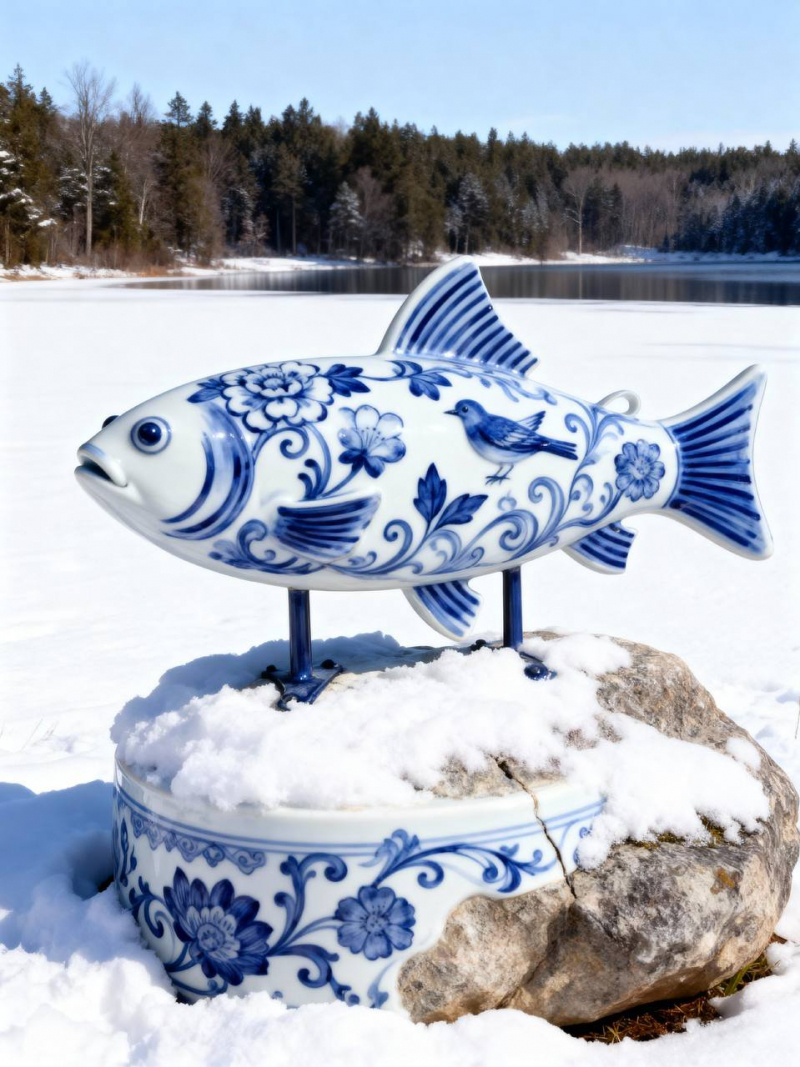    Костомукша покрылась гжелью