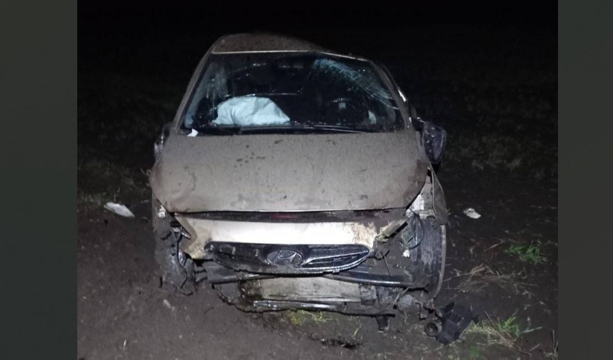    Водитель Hyundai на трассе в Оренбургской области слетел в кювет