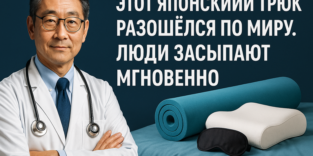 Этот японский трюк разошёлся по миру. Люди засыпают мгновенно