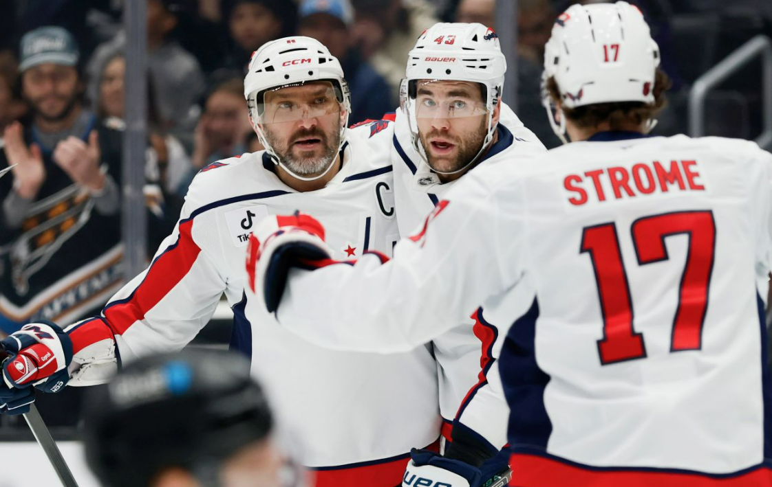 Александр Овечкин помог "Вашингтону" победить "Лос-Анджелес". Фото: НХЛ